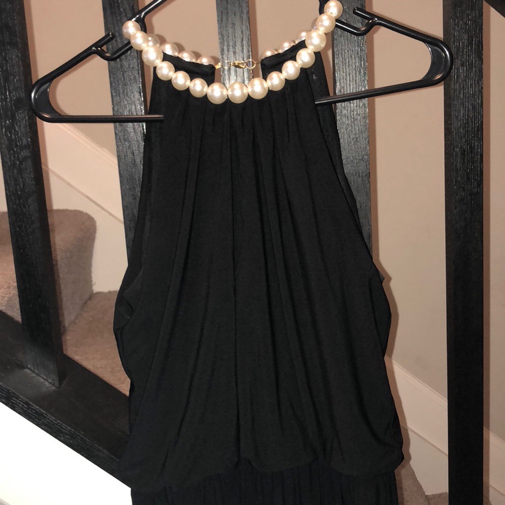 Black Flowy Dress.